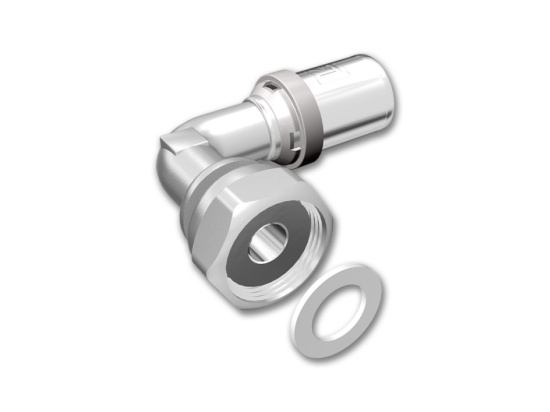 PressPex, Vinkelkoppling, lekande mutter/plant�tning, AX20xG20, avz-m�ssing