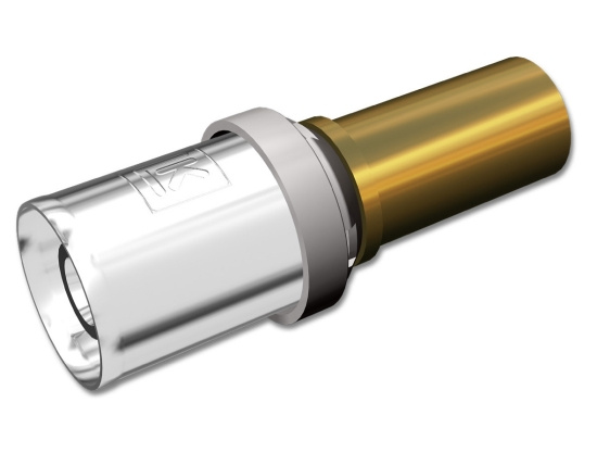 Universalr�r, Rak �verg�ng, AX25x22, avzinkningsh�rdig m�ssing, f�rnicklad