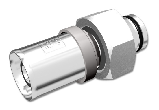 Pressanslutningskoppling, G15xAX16, avz-m�ssing