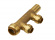 IS, Insticksfördelare,  2 avstick, 2x15PX, mässing IS, Insticksfördelare,  2 avstick, 2x15PX, mässing