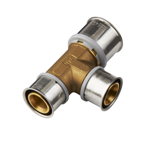 Roth, T-koppling, 63x50x50, avzinkningsh�rdig m�ssing