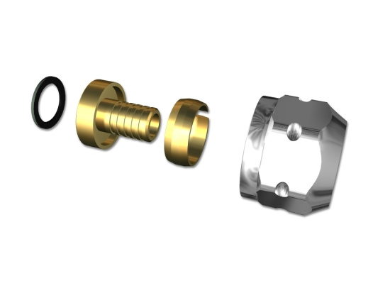 LK, Halvkoppling, X16xG15, f�rkromad