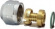 Ez-Pex, Halvkoppling, G15 /  15x2,5, förkromad Ez-Pex, Halvkoppling, G15 /  15x2,5, förkromad