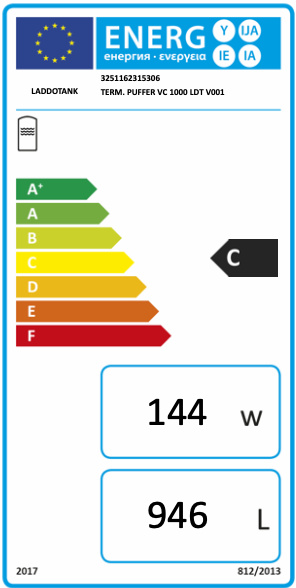 Ackumulatortank 1000L, Puffer Laddotank