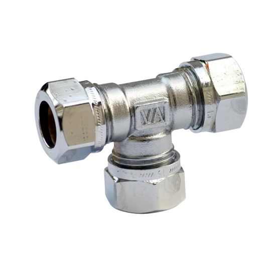 Gustavsberg, Vatette 330900-92, T-r�r, 22x12, f�rkromad