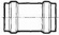 PVC-Skjutmuff, med gummiringstätning, 225mm, PVC PVC-Skjutmuff, med gummiringstätning, 225mm, PVC