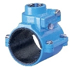 Hawle nr5310, Anborrningskoppling , bl�, 160xR32, PN16