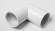 Faluplast, Falu Vulk 72110, Vinkel, med gummitätning, dubbelmuff, vit Faluplast, Falu Vulk 72110, Vinkel, med gummitätning, dubbelmuff, vit