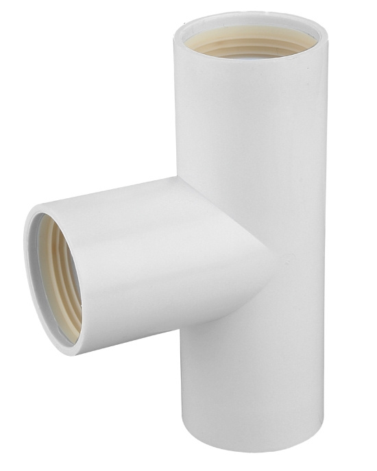 Faluplast, Falu Vulk 74814, T-r�r, med gummit�tning, vit