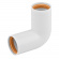 Faluplast, Falu Vulk 75010, Vinkel, med gummitätning, dubbelmuff, vit Faluplast, Falu Vulk 75010, Vinkel, med gummitätning, dubbelmuff, vit