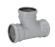 Uponor HTP, Grenrör, 3 muffar svängt, 110x75x88,5, PP Uponor HTP, Grenrör, 3 muffar svängt, 110x75x88,5, PP