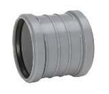Uponor HTP, Dubbelmuff, 110mm, PP