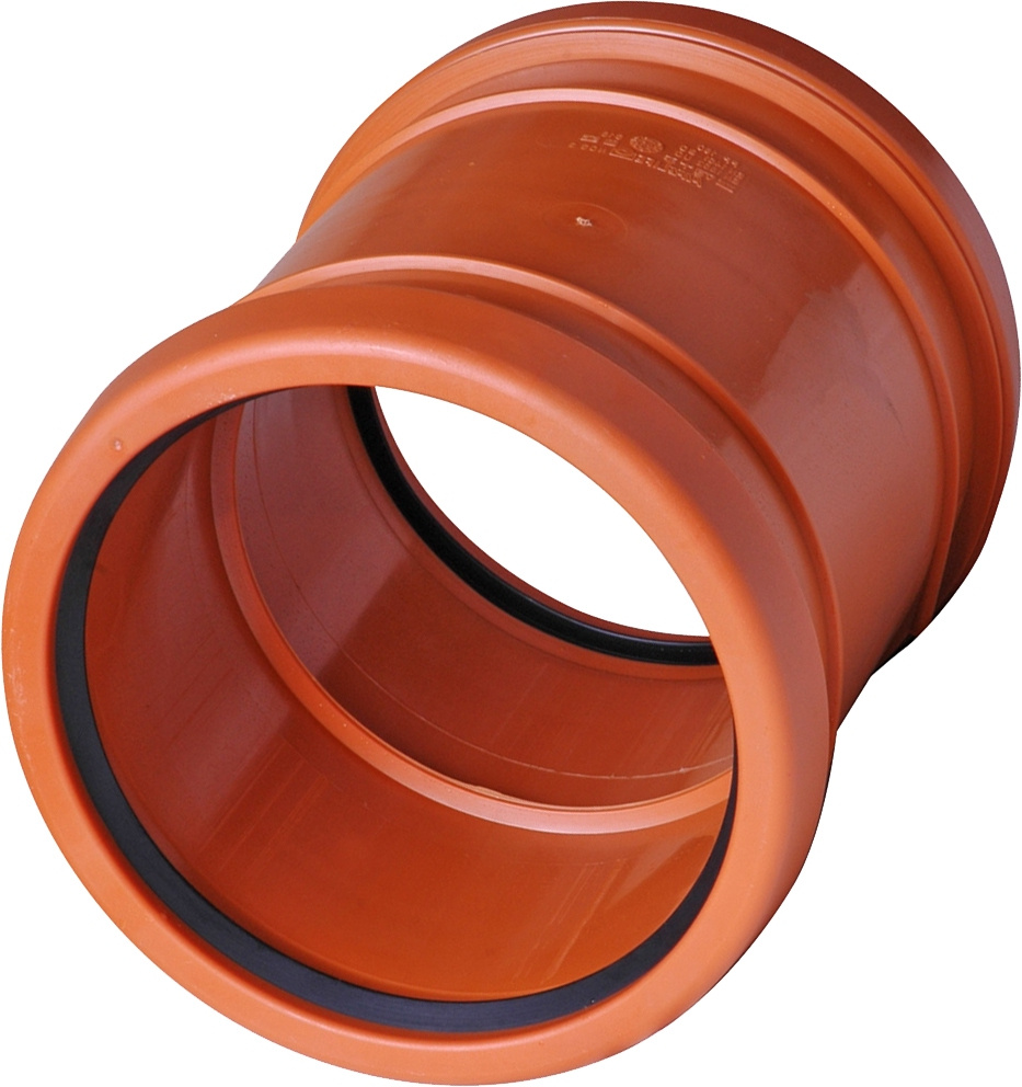 Markdubbelmuff, 160mm, SN4 SS-EN 1852-1, PP