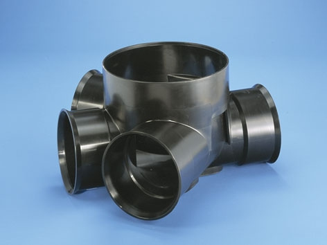 Wavin, Typ 2, Inspektionsbrunn, svart, 200x315mm