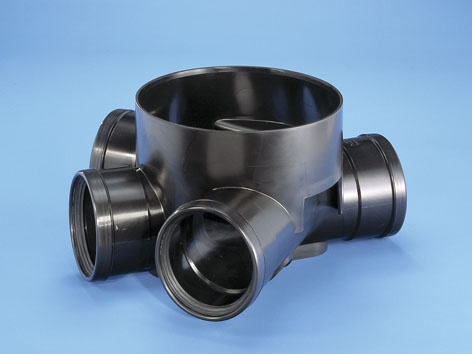 Wavin, Typ 2, Inspektionsbrunn, svart, 200x315mm