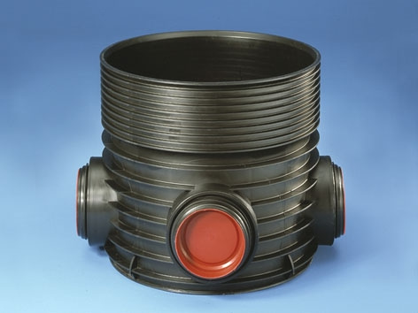 Wavin, Tegra 600 typ 2, Tillsynsbrunn, svart, 250mm 90�