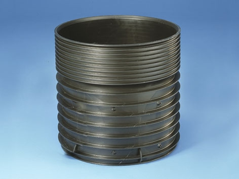 Wavin, TEGRA 600, Rens & inspektionsbrunn, utan anslutning, svart