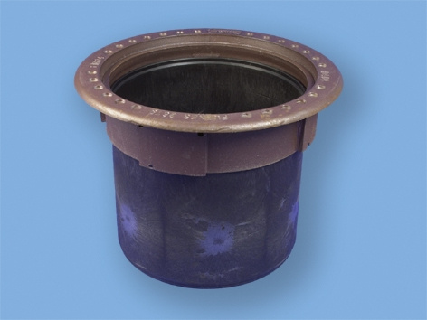 Wavin, Ram & teleskopr�r, svart, gjutj�rn/PE