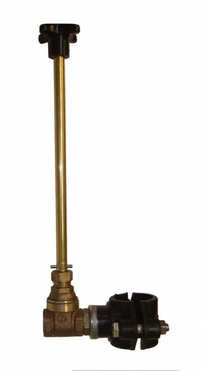 Vinterkoppling med kopparr�r och t�ckbricka f�r foderr�r 125-140 mm. 1,25 m