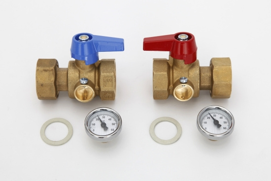 ALTECH FLOOR, Kulventil, termometer, l�pande mutter, G25