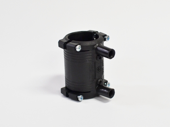 Rolmaplast, Elsvetsmuff, l�ng rak, svart, 40mm