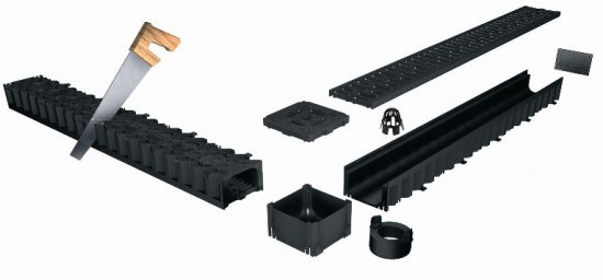 ACO, !, R�nna, med galler, L=1,0m