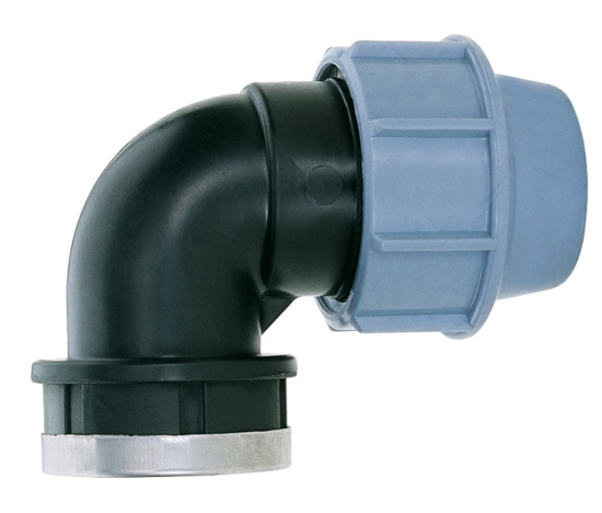 ALTECH, Vinkelkoppling, inv�ndig g�nga, 25XR25x90�, PN16