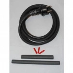 ANSLUTNINGSKABEL F�R FROSTSKYDDSKABEL 2,5 METER SLADD MED STICKPROPP SVART ALTECH