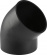 Geberit PEH, Böj, kort, 50x45°, PEH Geberit PEH, Böj, kort, 50x45°, PEH