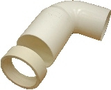 Pipelife, Nordic, Klosettb�j, inkl gummimanschett, vit