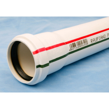 Raupiano, Rakr�r, med muff, 75mm, L=3m