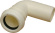 Nordic, Böj, vit, 32x88,5°, PP Nordic, Böj, vit, 32x88,5°, PP