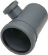 Nordic, Grenrör, grå, 110x50x88,5°, PP Nordic, Grenrör, grå, 110x50x88,5°, PP