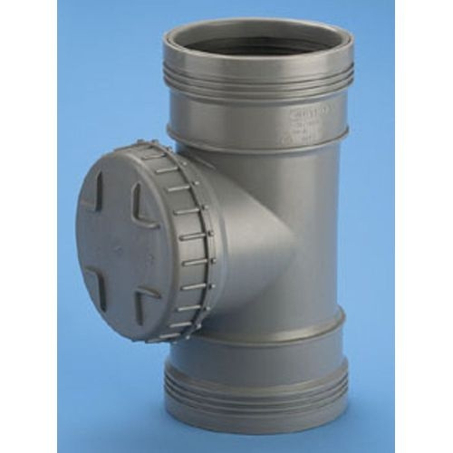 Wavin, Wafix PP, Rensr�r, f�r inomhusavlopp, 2muff, med skruvlock