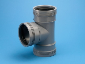 Wavin, Wafix PP, Grenr�r, f�r inomhusavlopp, 3muff