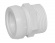 Faluplast, Falu 75500, Koppling, utvändig gänga, vit Faluplast, Falu 75500, Koppling, utvändig gänga, vit