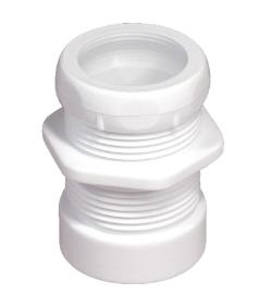 Purus, �verg�ngskoppling, utv�ndig/inv�ndig g�nga, vit, 32xG32