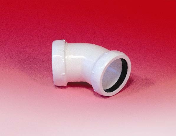 Purus, Vinkelkoppling, vit, 40x45�, PP