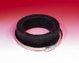 Purus, WC-manschett, med slangkl�mma, svart, 146/90