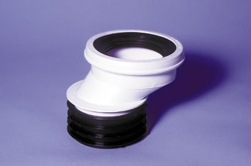 Jafo, Offset 40, WC-stos, excentrisk 40mm, gummit�tning, vit