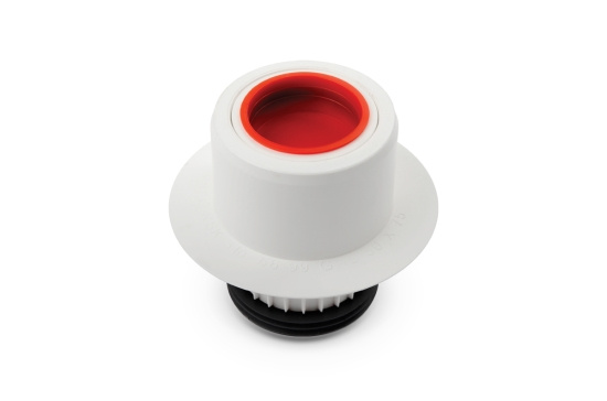 Jafo, GAS 50-75, Golvanslutningsstos, med t�tningar, vit