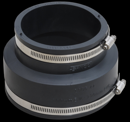 IBECO, �verg�ngskoppling, DN100 x 110