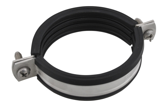 Walraven, BIS Bifix 1301 R�rklammer, R�rklammer, gummikl�dd, zink/svart