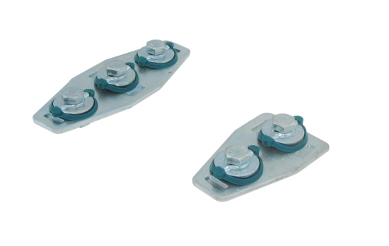 Walraven, BIS Rapidrail T-koppling , T-koppling, perforerad, zink/gr�n