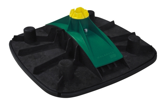 Walraven, BIS Yeti Fotplatta vertikal, Fotplatta, med matta, svart/gr�n/gul