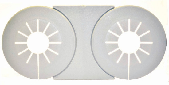 Kruge, Maxi DC, T�ckbricka, vit, 15-28mm