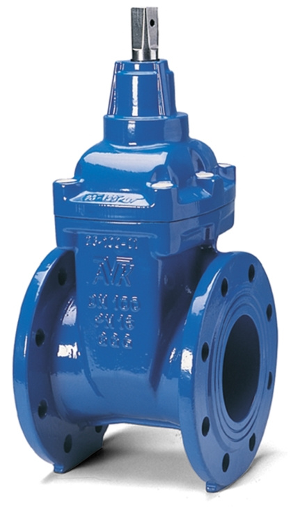 AVK, Kilslidventil, med fl�nsar, kort byggl�ngd, 100