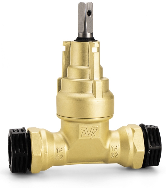 AVK, Servisventil, med PRK koppling, DN40/50, m�ssing