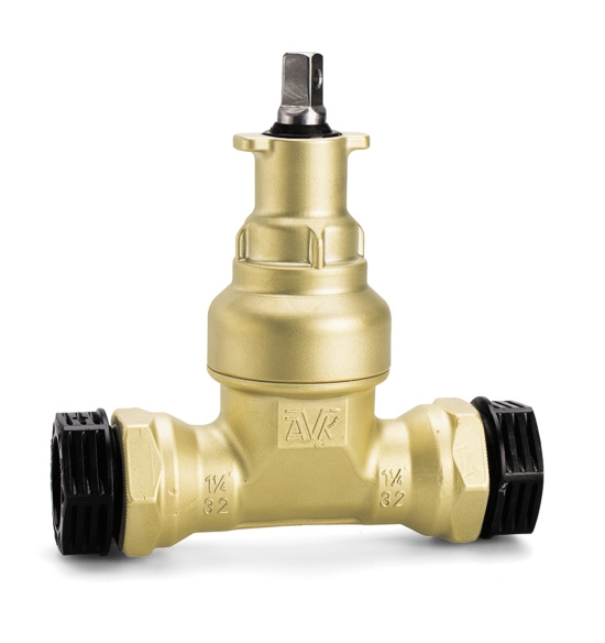 AVK, Servisventil, med PRK koppling, norsk topp, DN32/40, metall