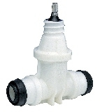 Hawle nr2630, Servisventil, instickskopplingar f�r PE-r�r, vit, dy50